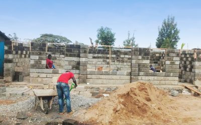 Construction of the examination hall is well under way!