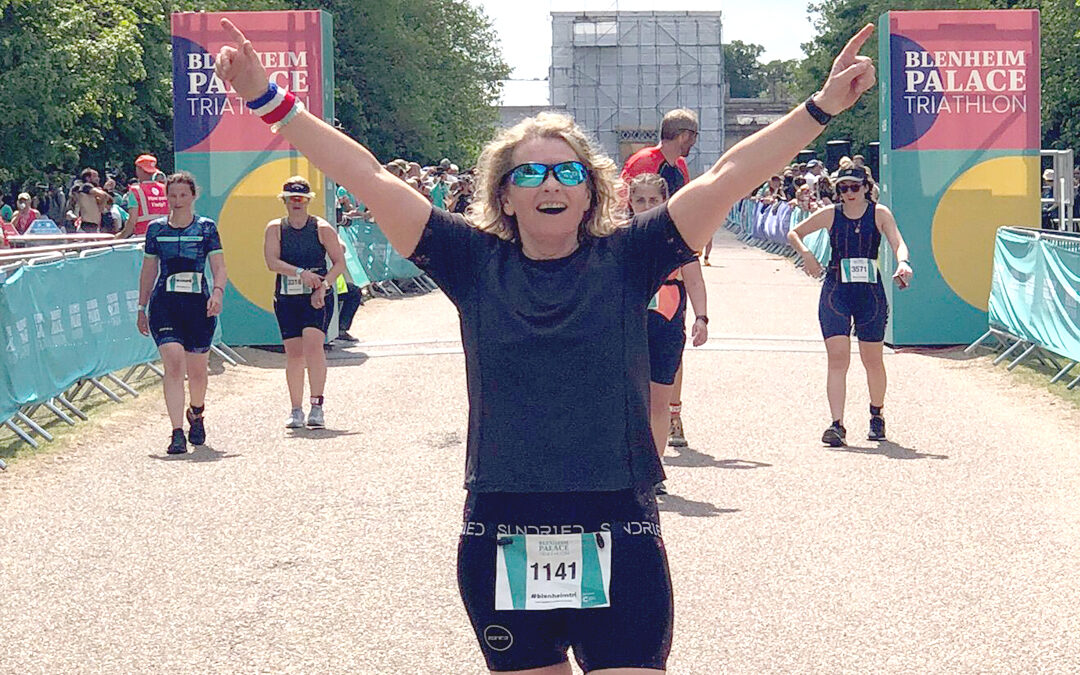 Jaci runs a triathalon for TABS International